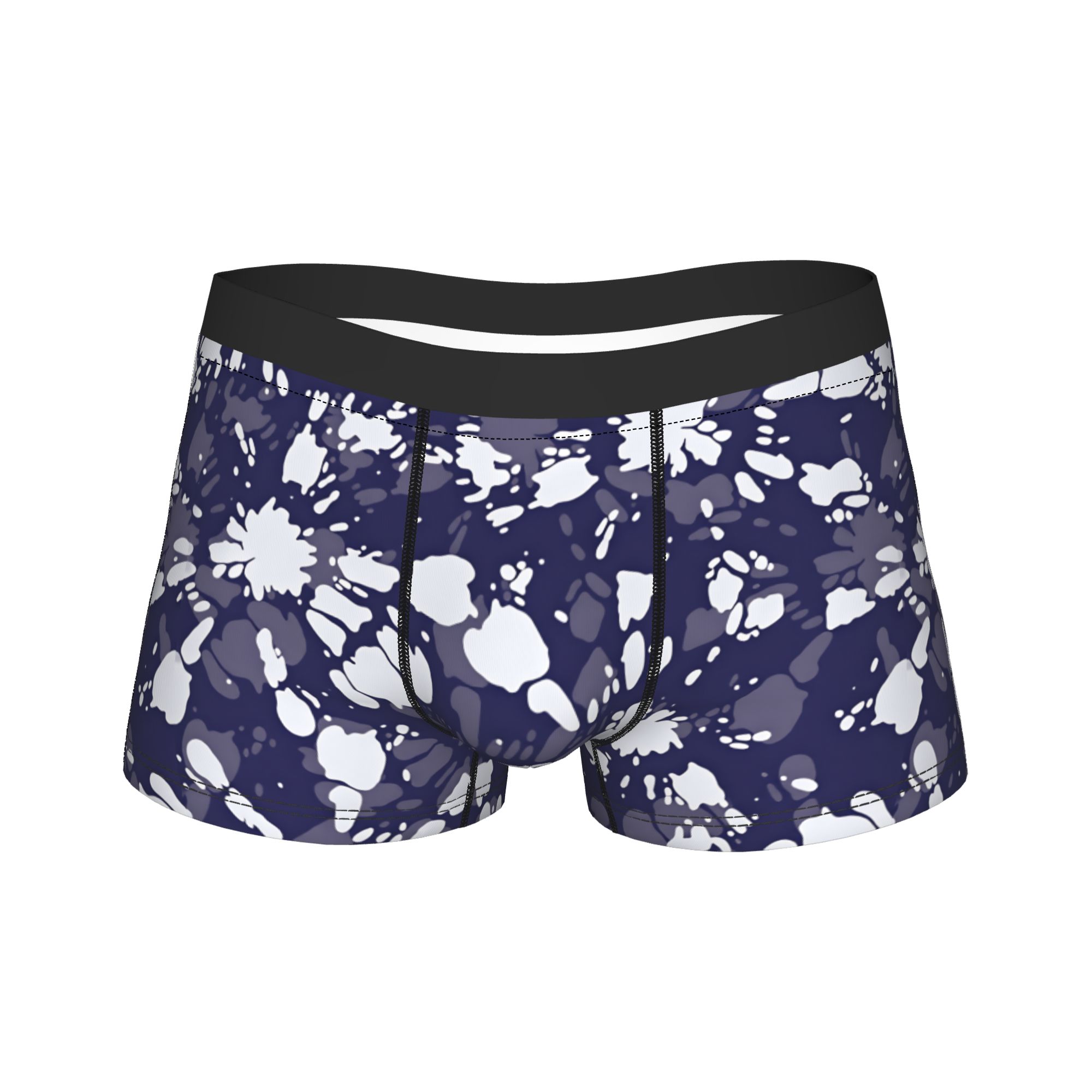 Shibori Tie Dye - Boxer élégant monochrome tie-dye shibori à