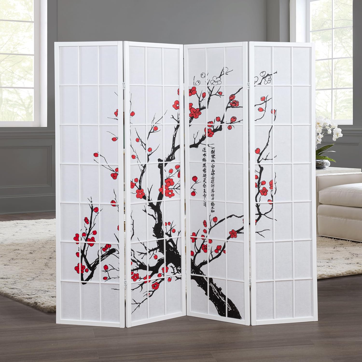 Shoji Screen Divider - Paravent japonais pliable Shoji, écran d'intimité,