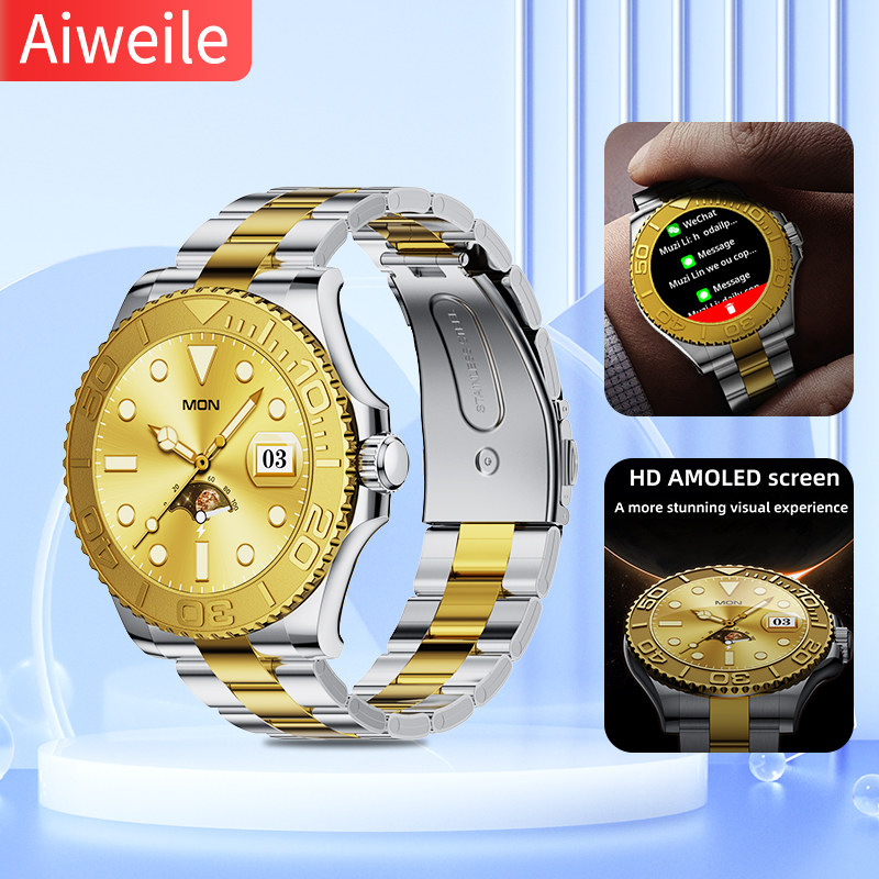 Japanese Man Lifestyle - Aiweys-Montre intelligente sans fil pour homme,