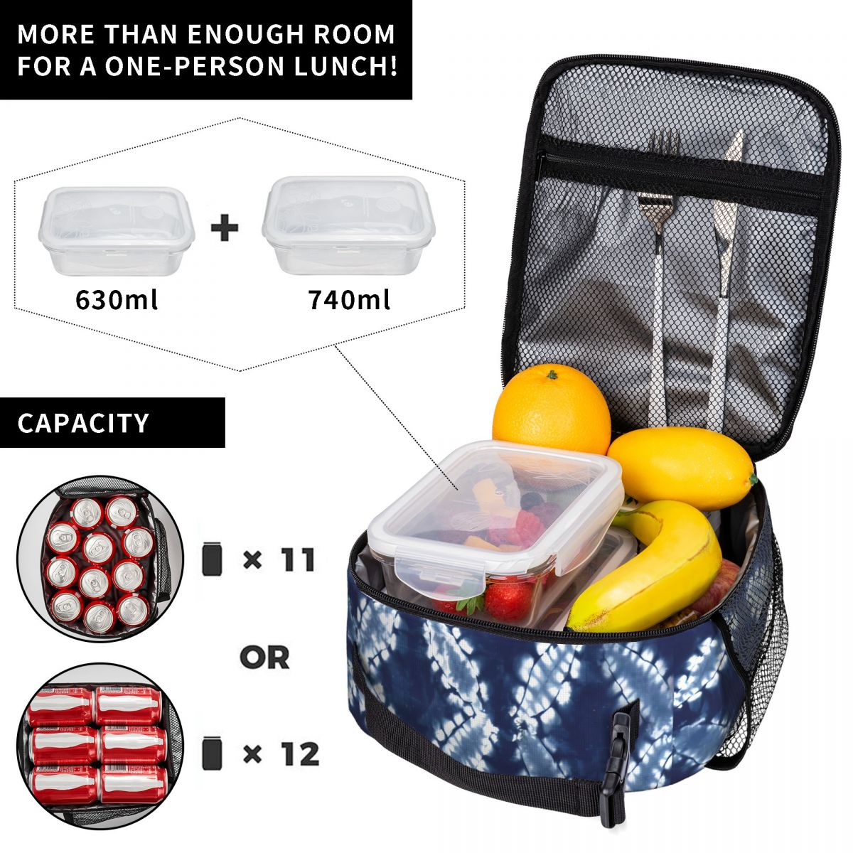 Sac isotherme léger pour repas - Shibori Tie Dye avis et prix