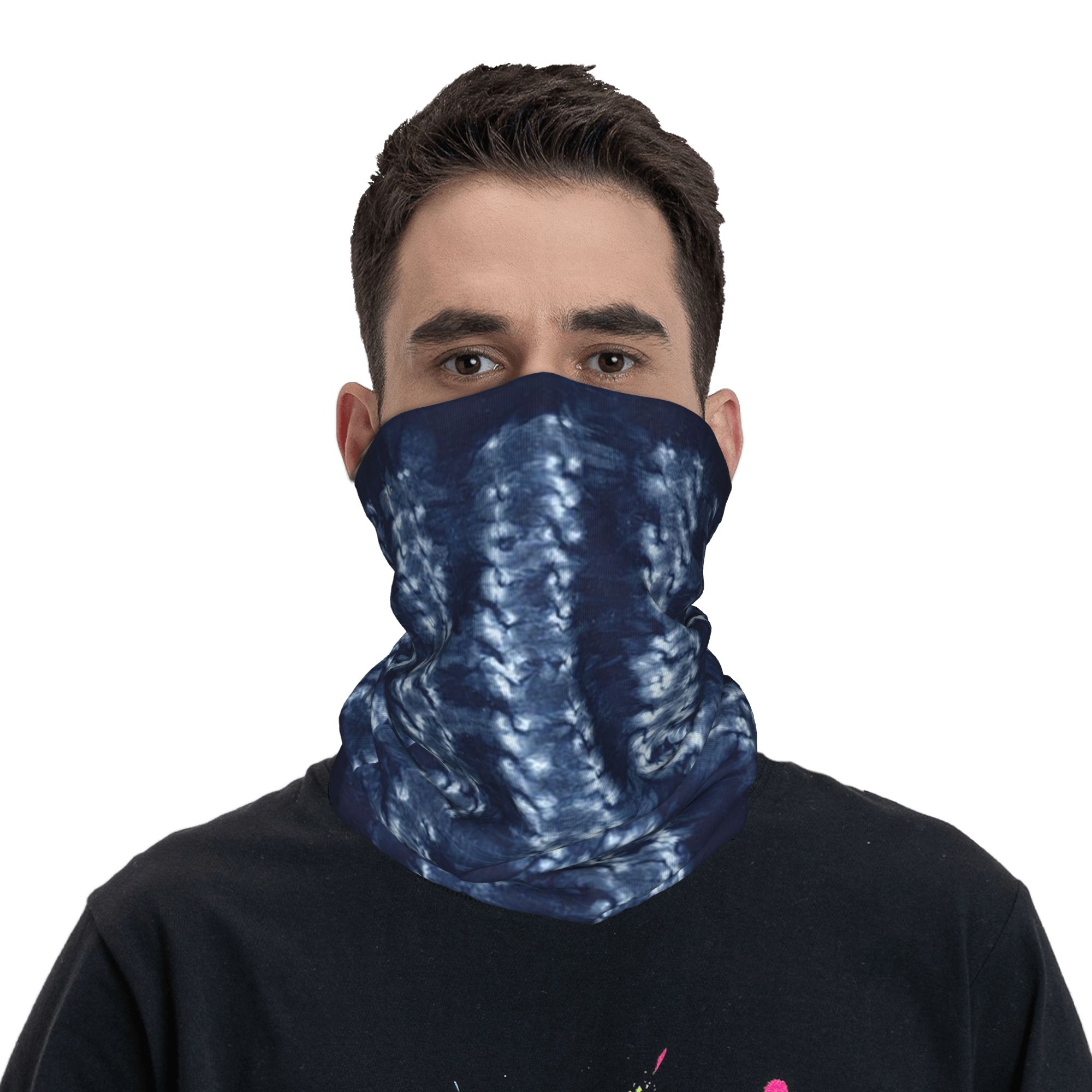 Bandana en tissu indigo shibor - Shibori Tie Dye avis et prix