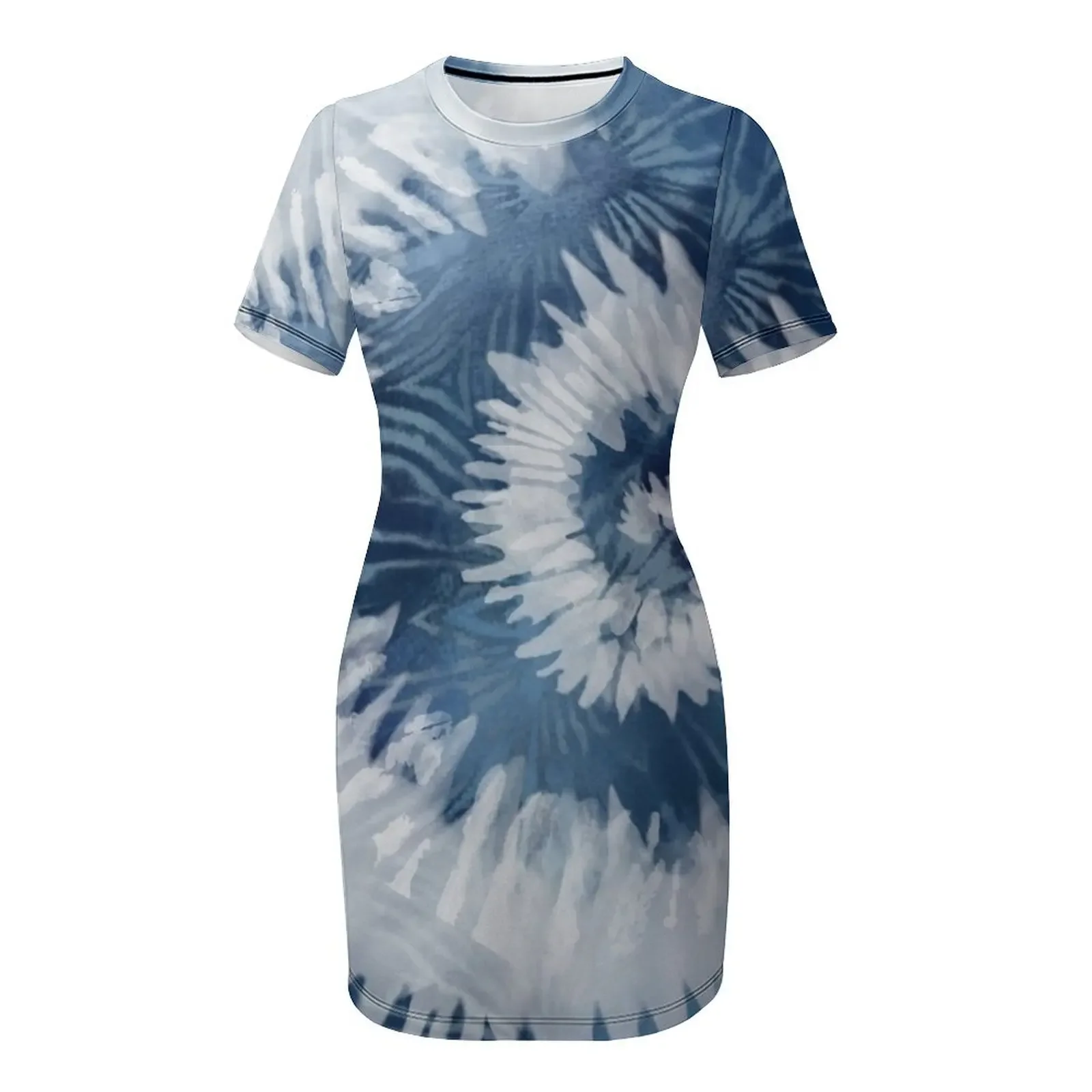 Robe à manches courtes en bati - Shibori Tie Dye avis et prix