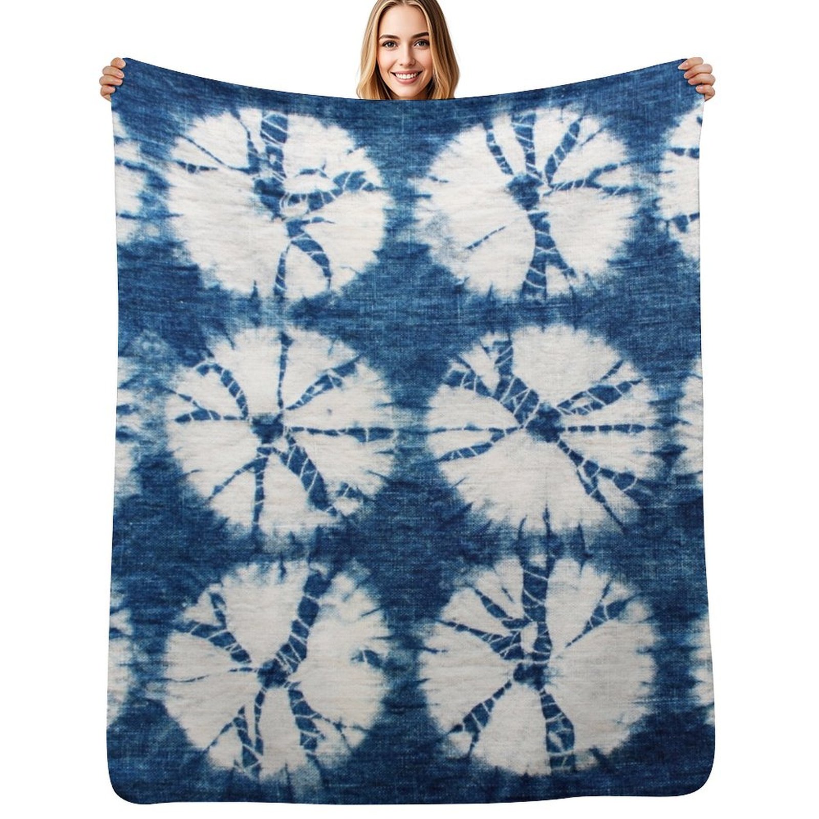 Couverture en tissu pelucheux  - Shibori Tie Dye avis et prix