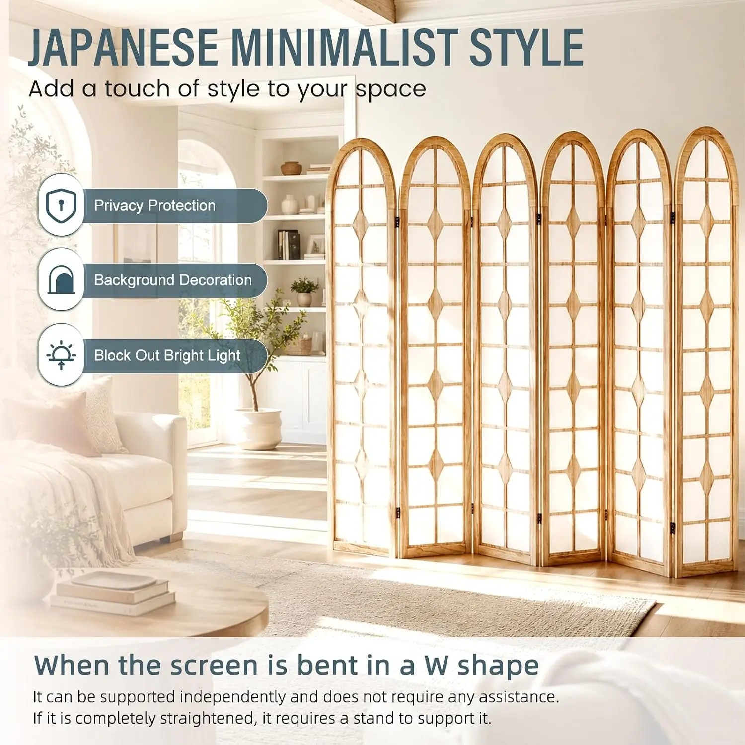 Paravent Shoji à 6 panneaux, é - Shoji Screen Divider avis et prix