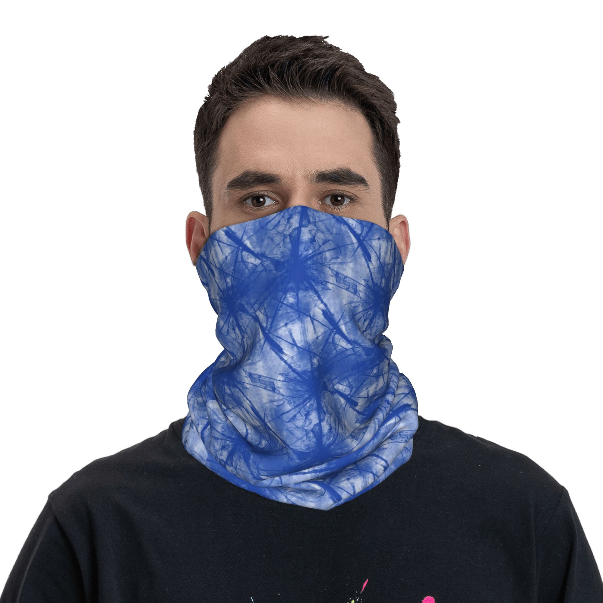 Bandana Indigo Tie Dye à motif - Shibori Tie Dye avis et prix
