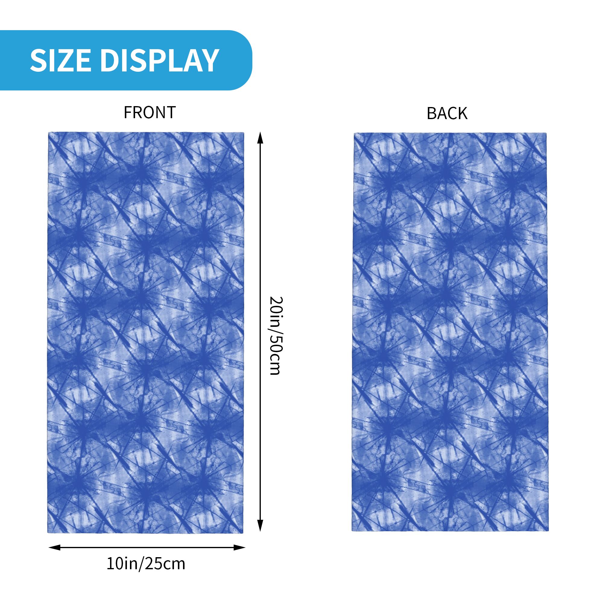 Bandana Indigo Tie Dye à motif - Shibori Tie Dye avis et prix