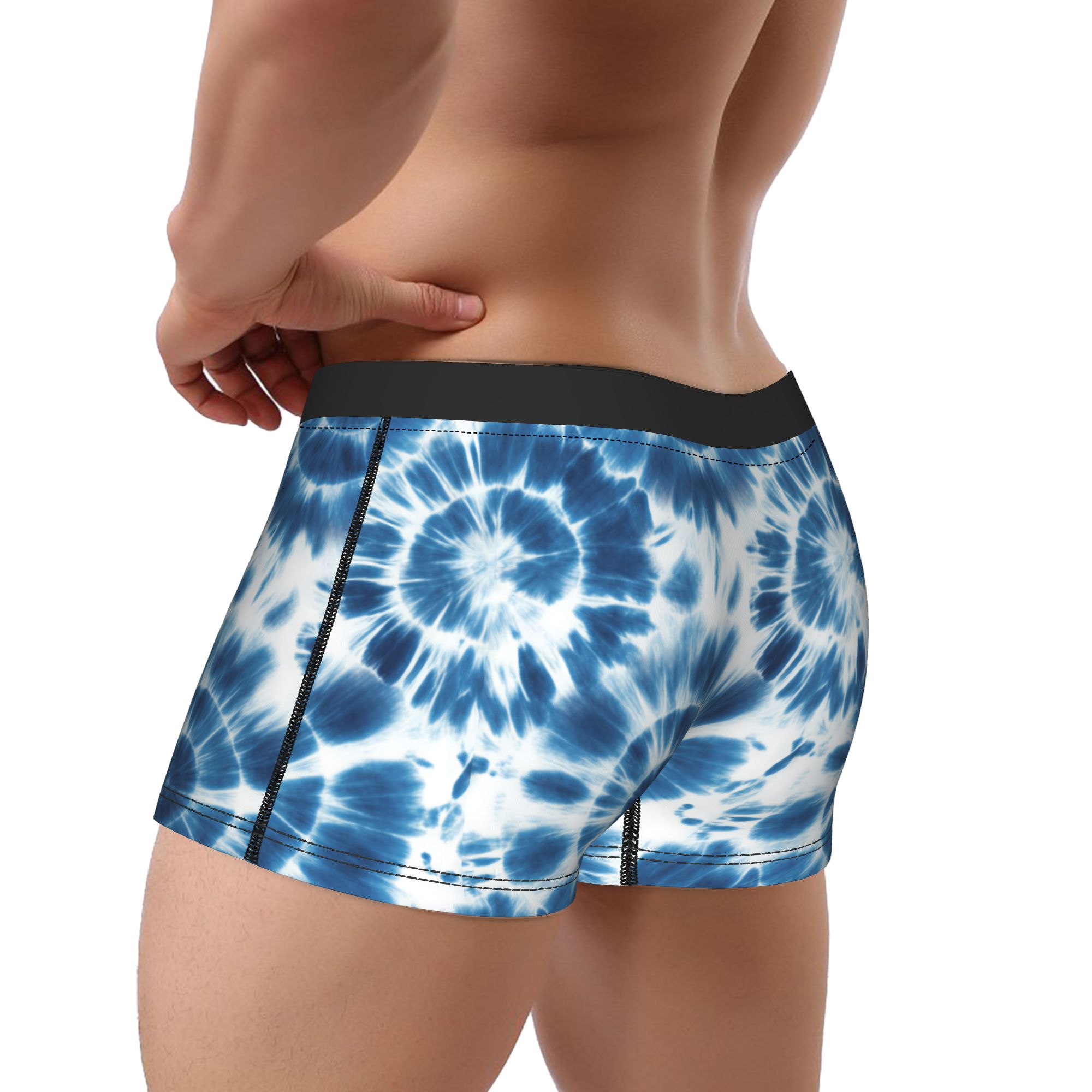 Boxer court tie-dye shibori à  - Shibori Tie Dye avis et prix