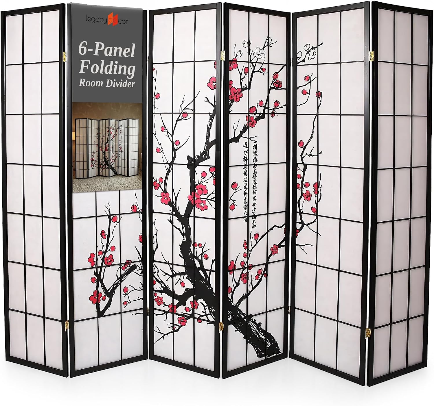 Paravent à 6 panneaux style Sh - Shoji Screen Divider avis et prix