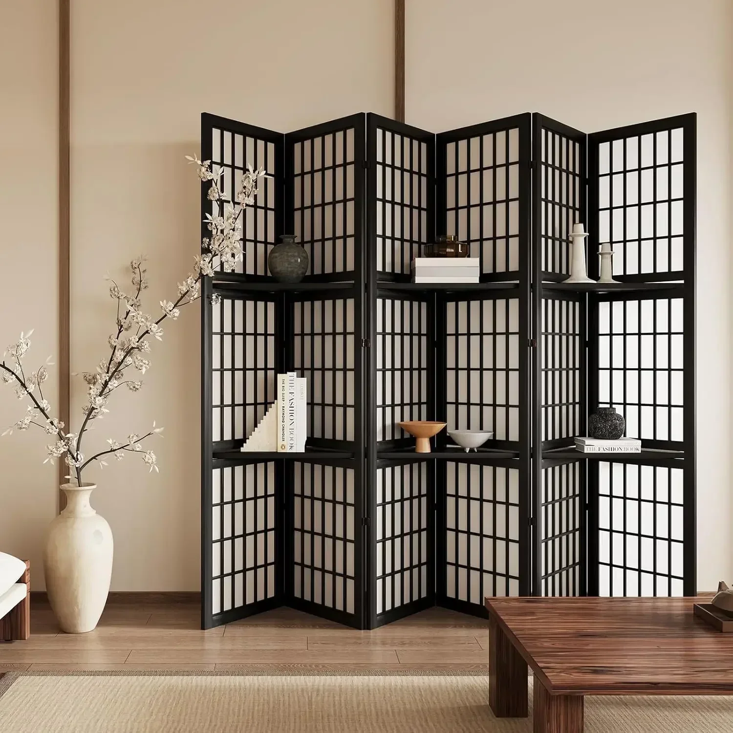 Paravent pliable portable à 6  - Shoji Screen Divider avis et prix