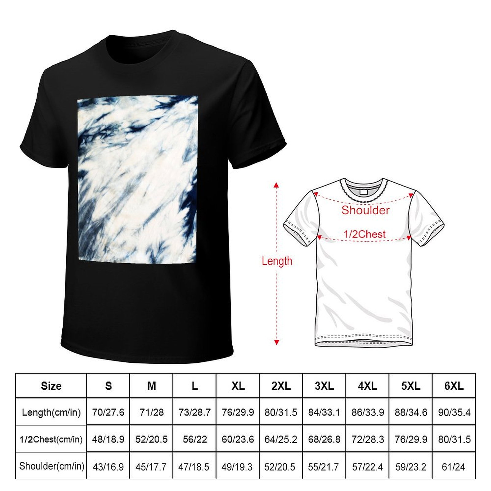 T-shirt Shibori Indigo Marble  - Shibori Tie Dye avis et prix