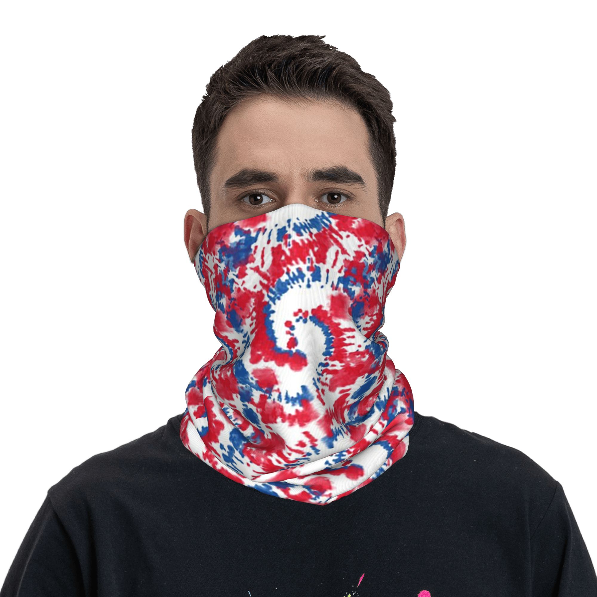 Cache-cou multifonction unisex - Shibori Tie Dye avis et prix