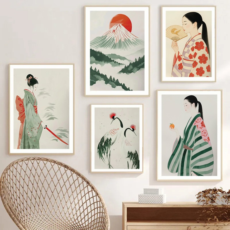 Monte Fuji & Crane japonais im - Japanese Zen Lifestyle avis et prix