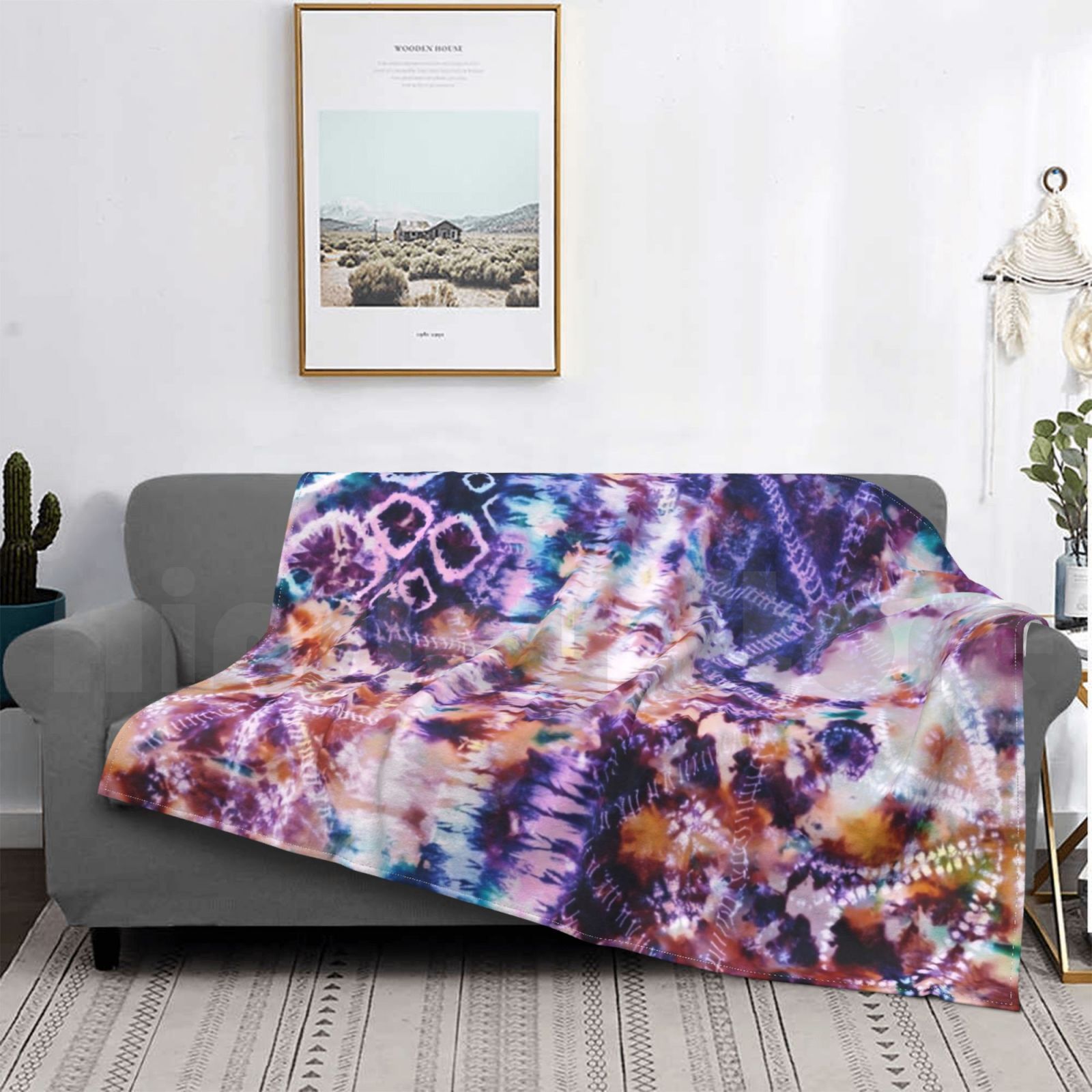 Couverture de paysage marin Sh - Shibori Tie Dye avis et prix